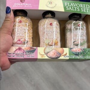 Himalayan Pink Salt Set with Garlic, Onion, and Rosemary